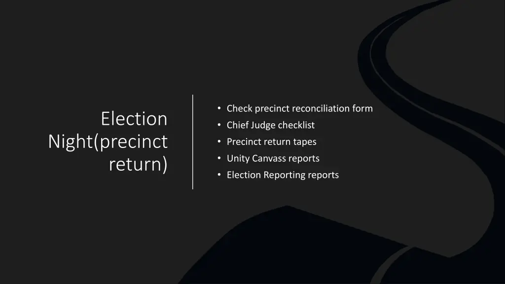 check precinct reconciliation form chief judge