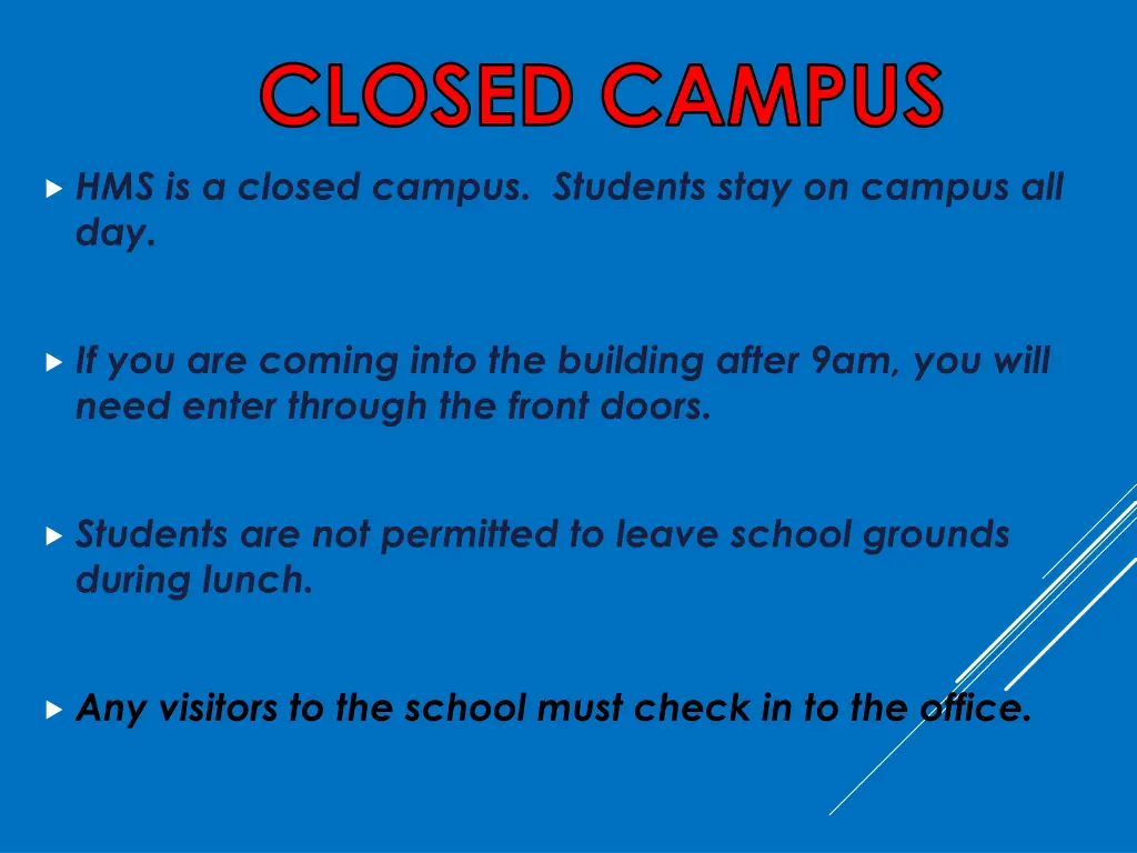 closed campus