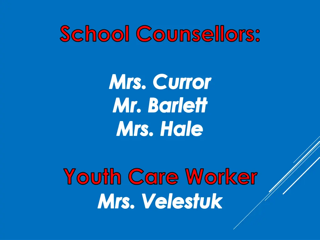 school counsellors