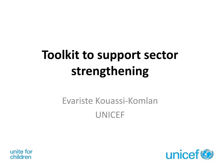 toolkit to support sector strengthening