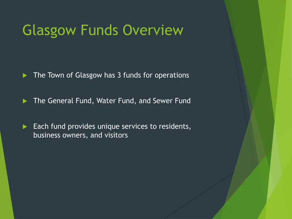 glasgow funds overview