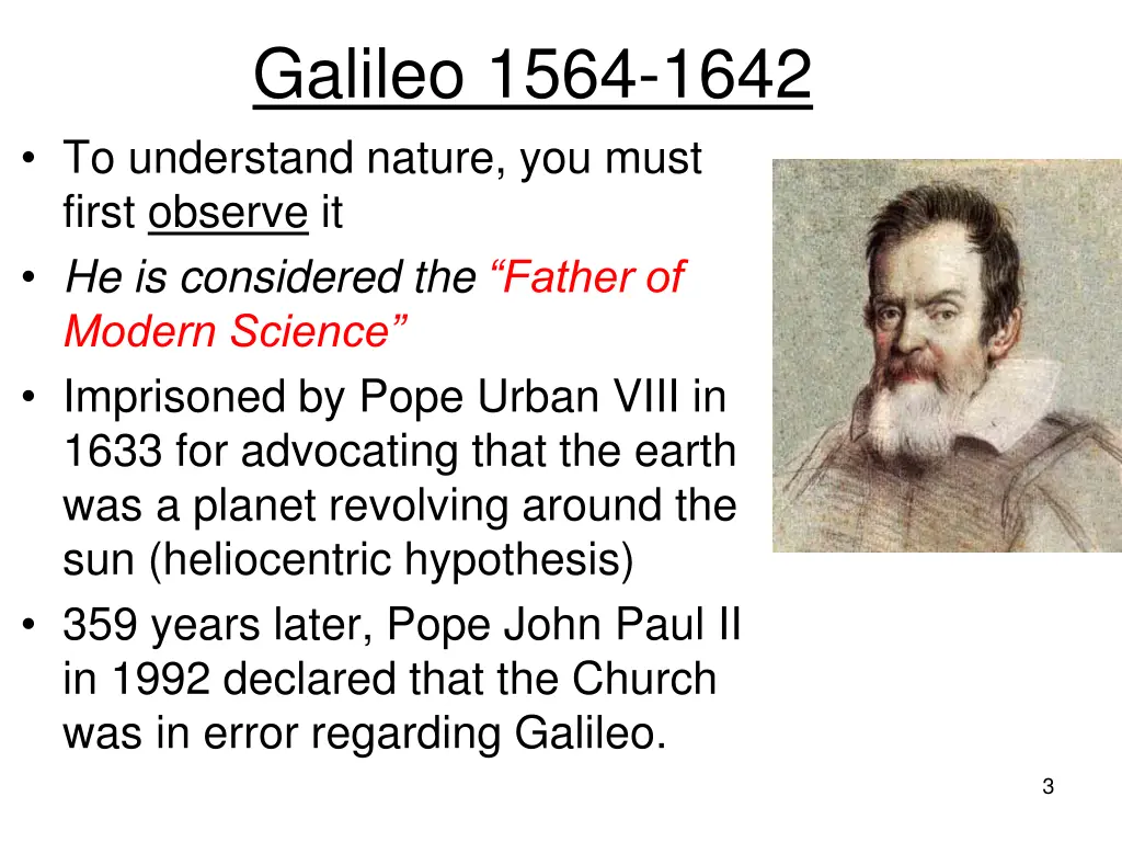 galileo 1564 1642 to understand nature you must