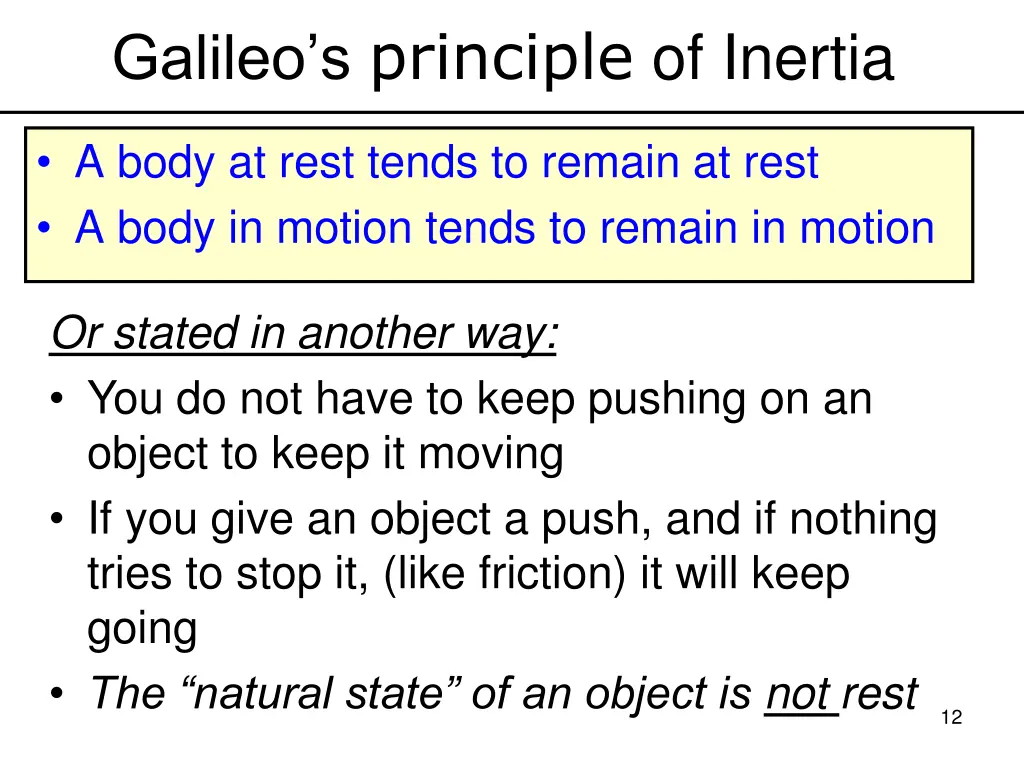 galileo s principle of inertia