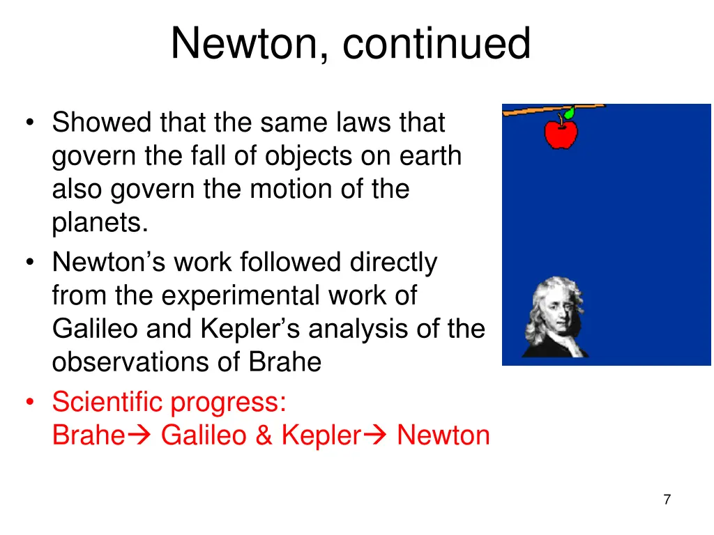 newton continued