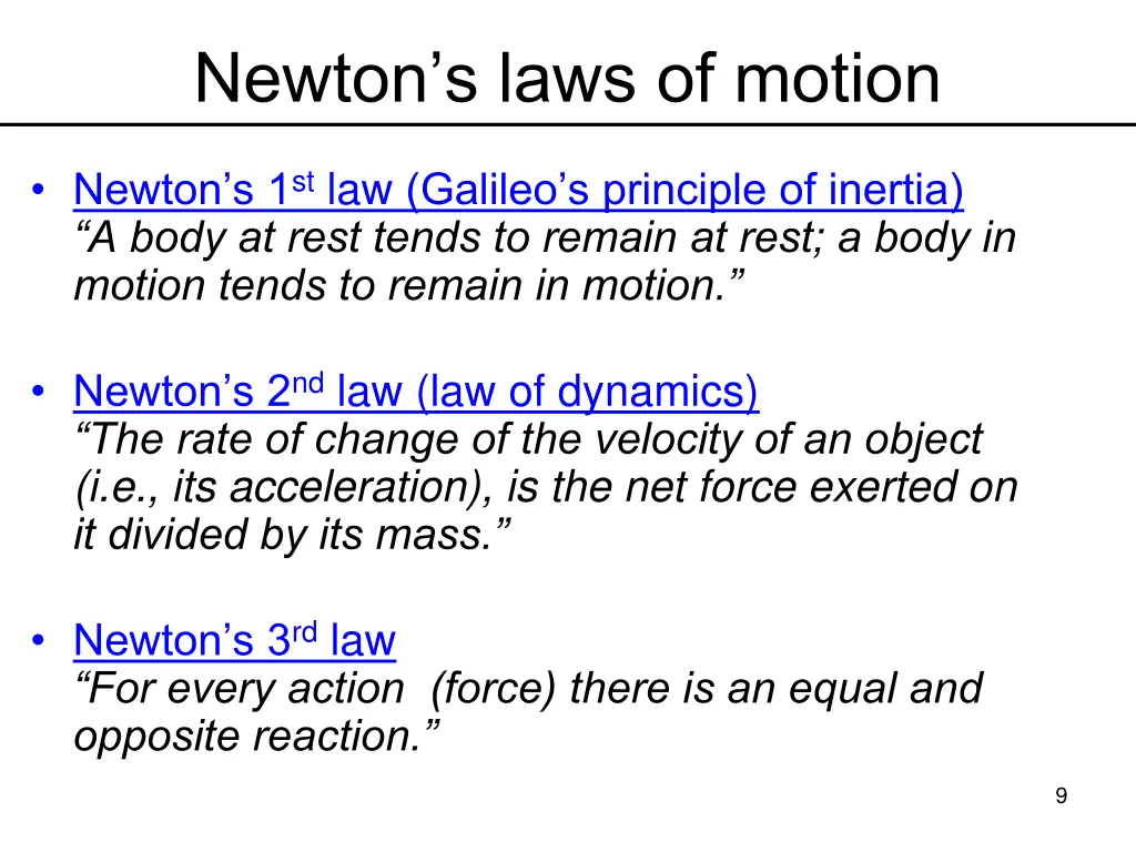 newton s laws of motion