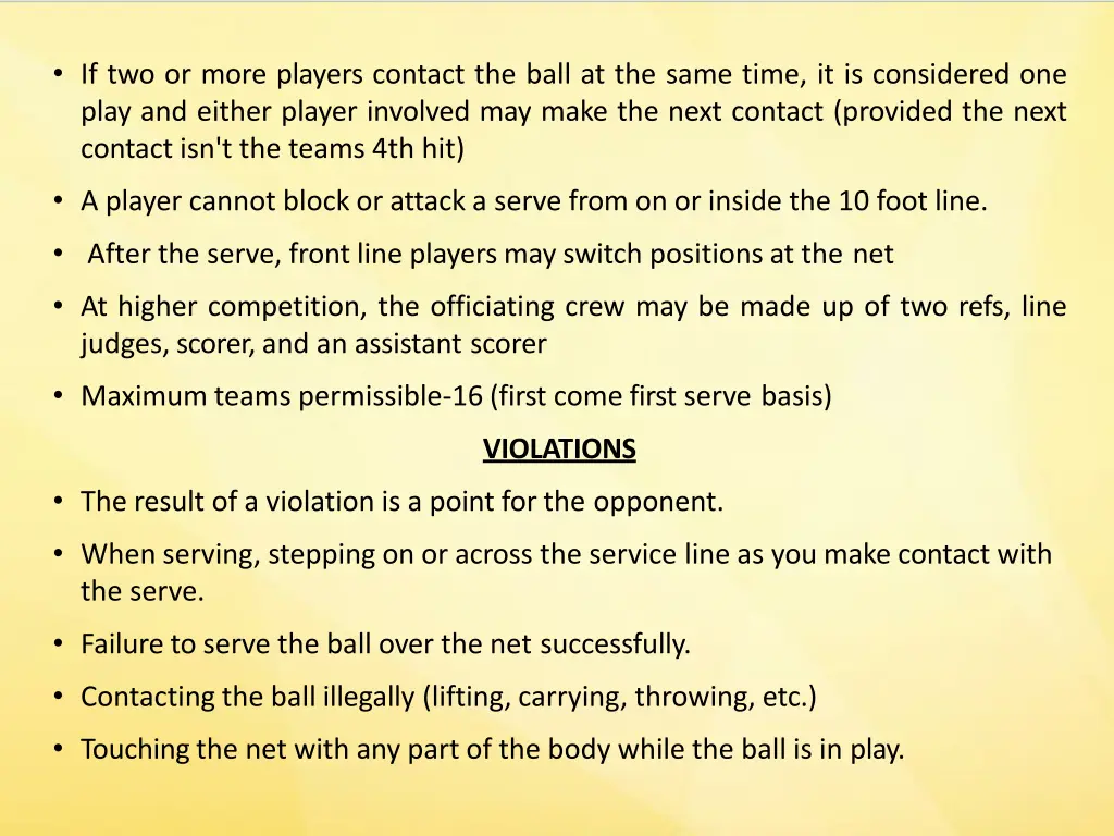 if two or more players contact the ball