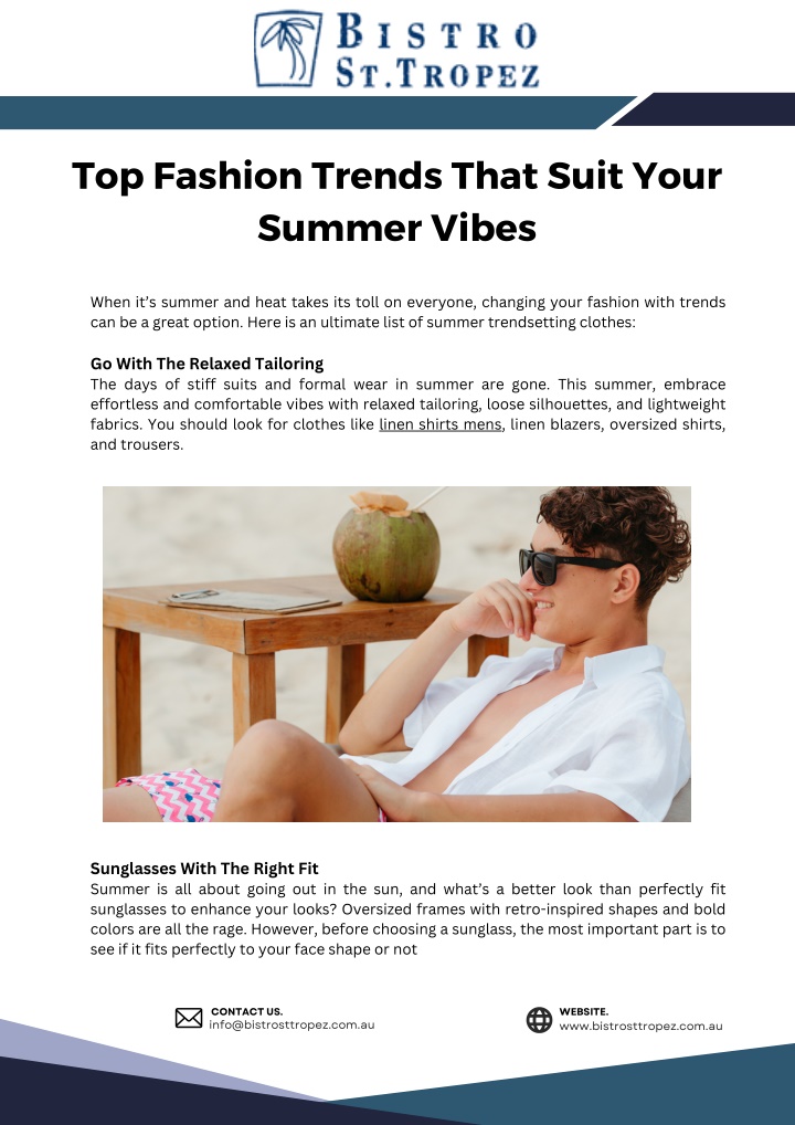 top fashion trends that suit your summer vibes