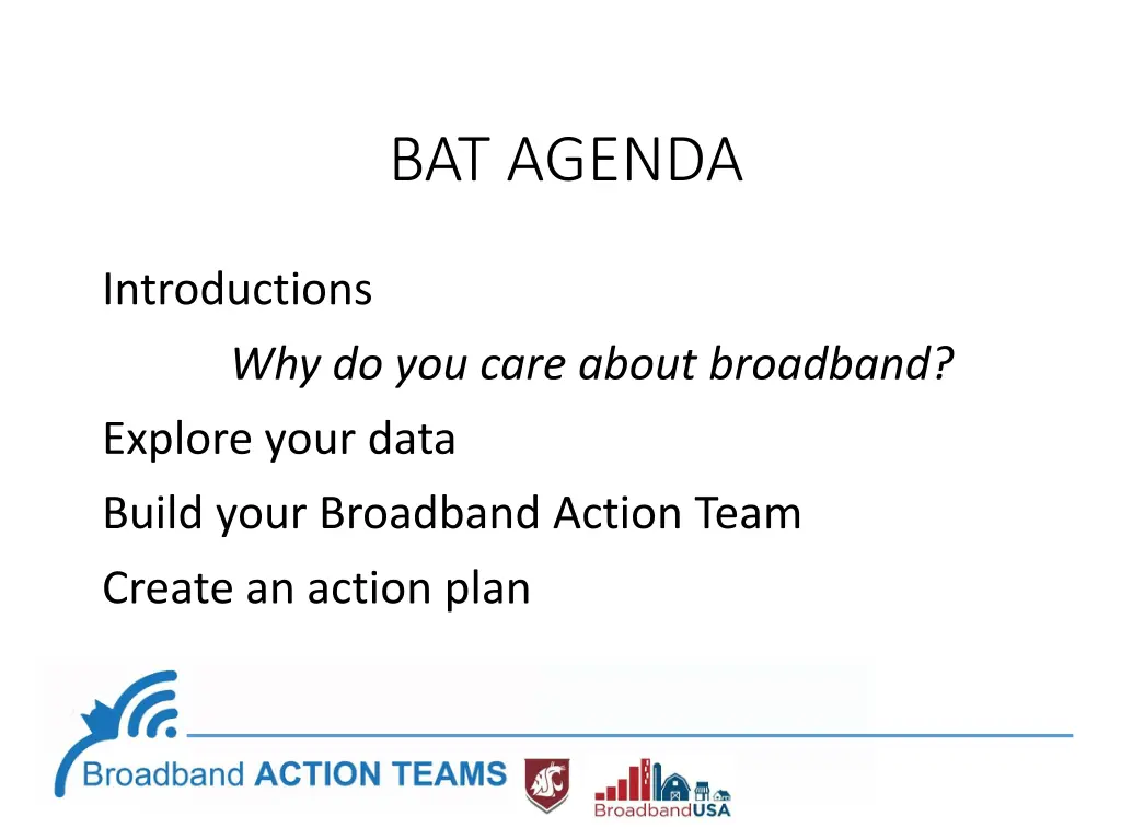 bat agenda