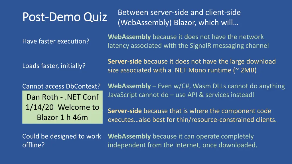 between server side and client side webassembly