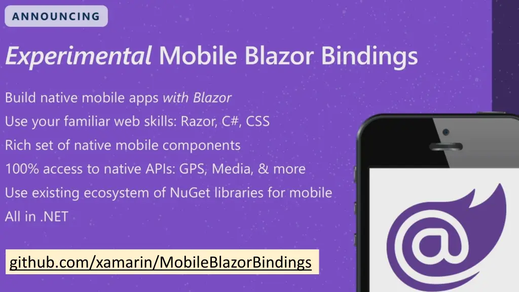 github com xamarin mobileblazorbindings