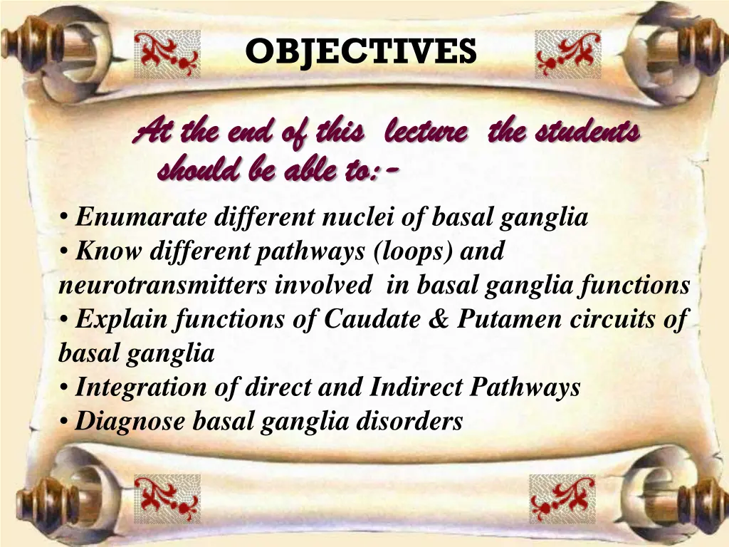 objectives