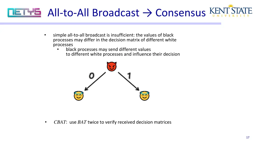 all to all broadcast consensus