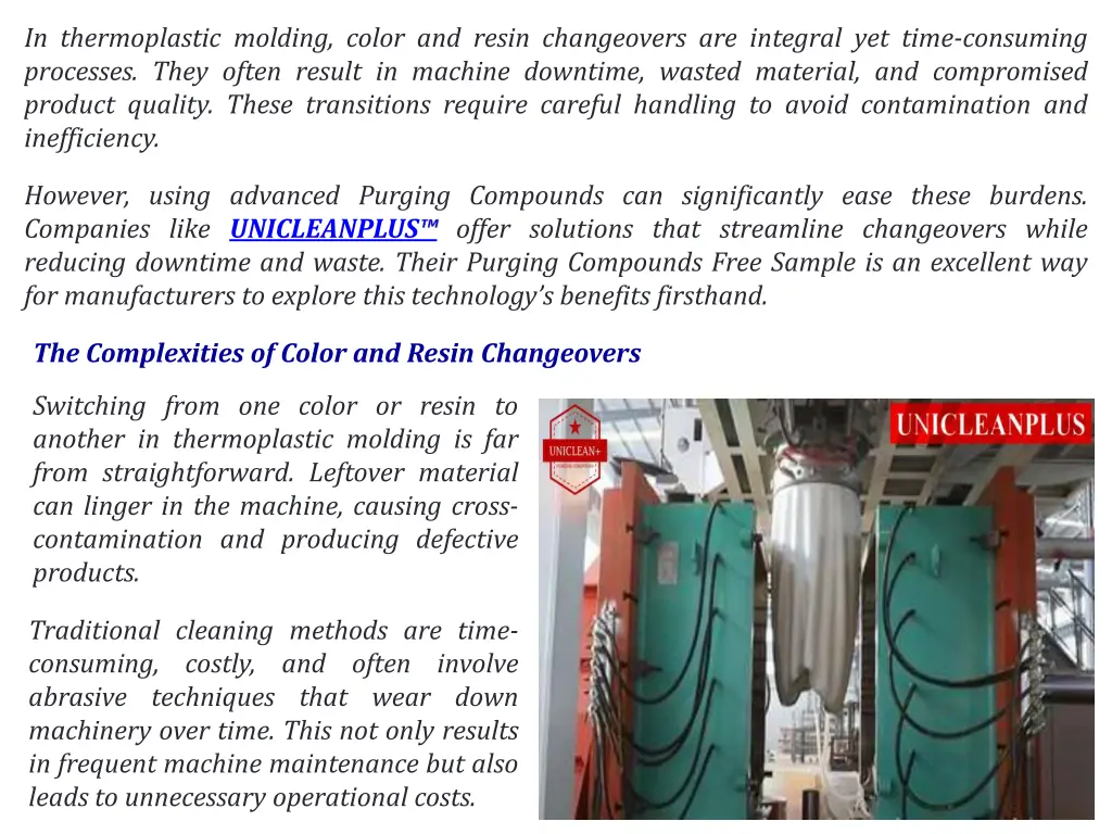 in thermoplastic molding color and resin