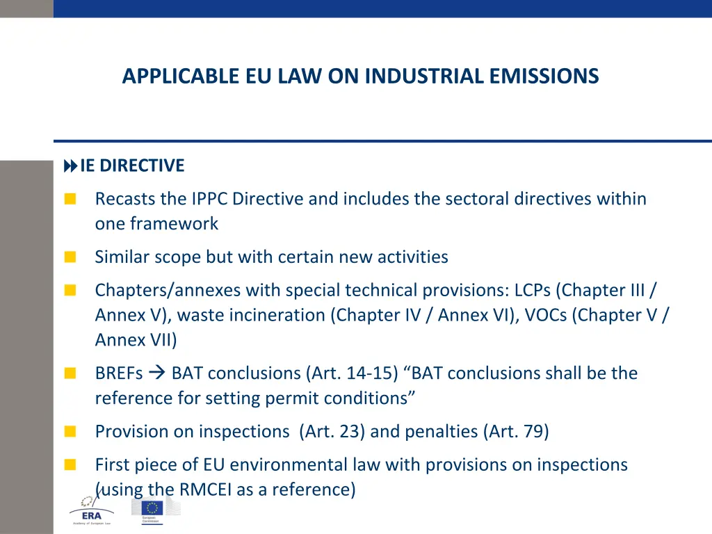 applicable eu law on industrial emissions 4