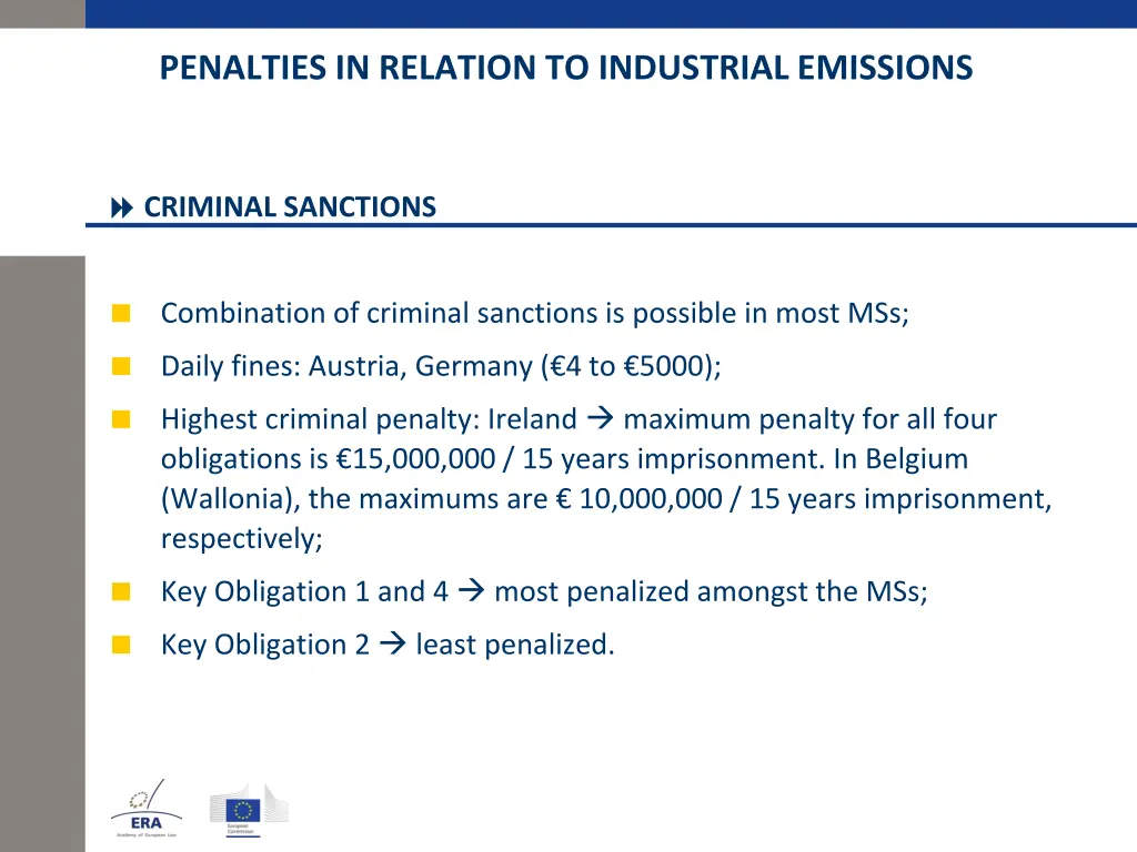 penalties in relation to industrial emissions 10