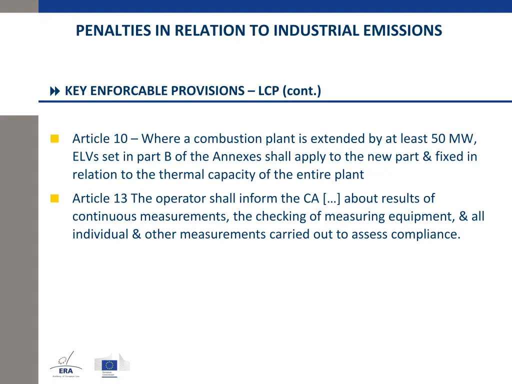 penalties in relation to industrial emissions 2