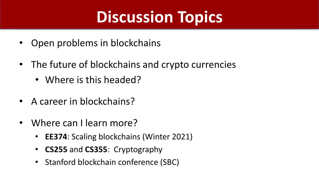 discussion topics