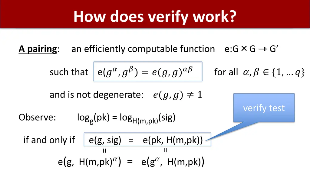 how does verify work