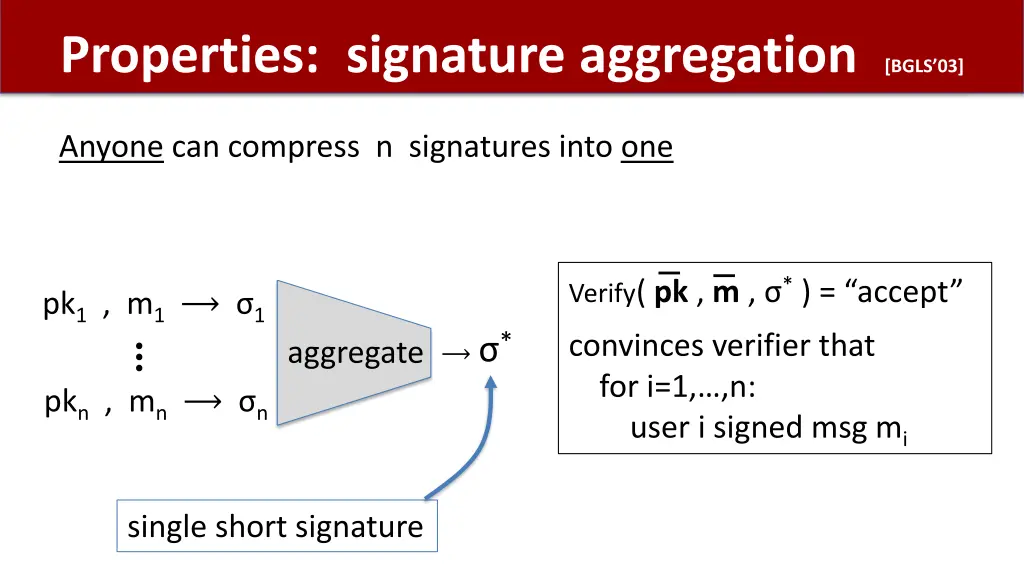 properties signature aggregation bgls 03