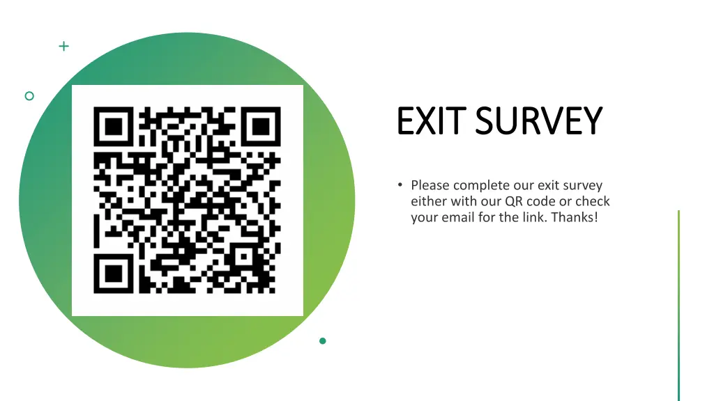 exit survey exit survey