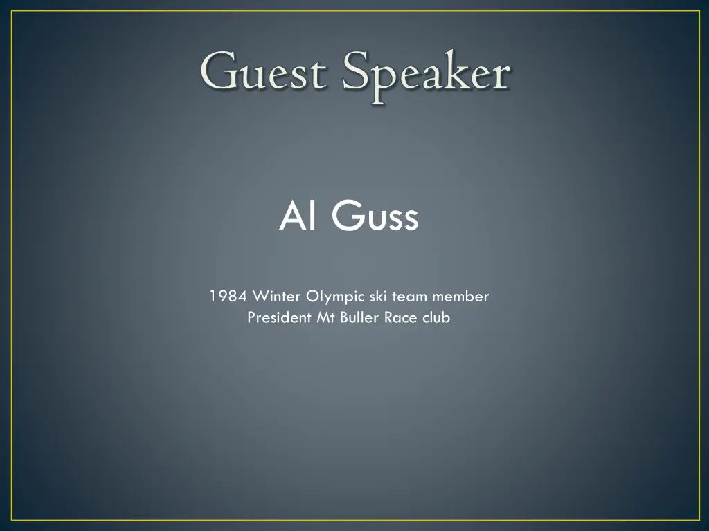 guest speaker guest speaker