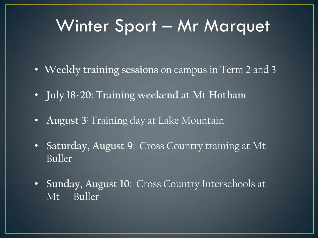 winter sport mr marquet