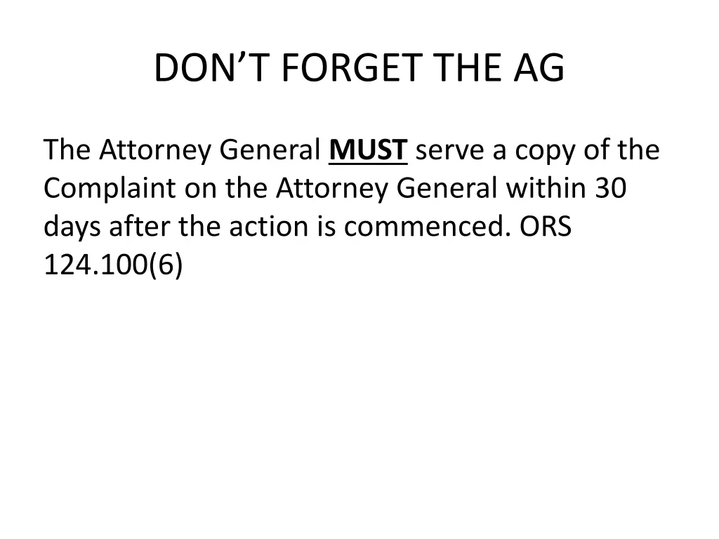 don t forget the ag