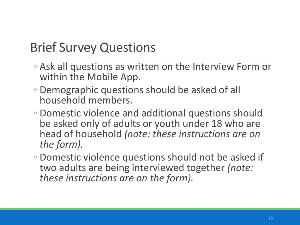 brief survey questions 2