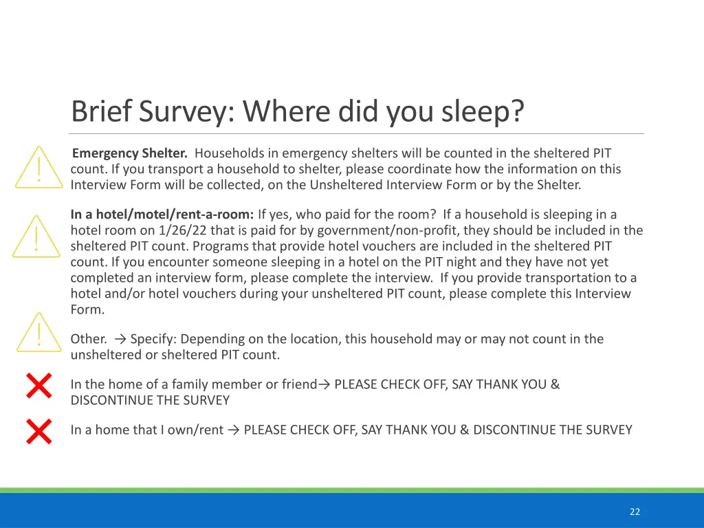 brief survey where did you sleep 2