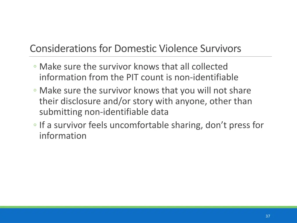 considerations for domestic violence survivors 1