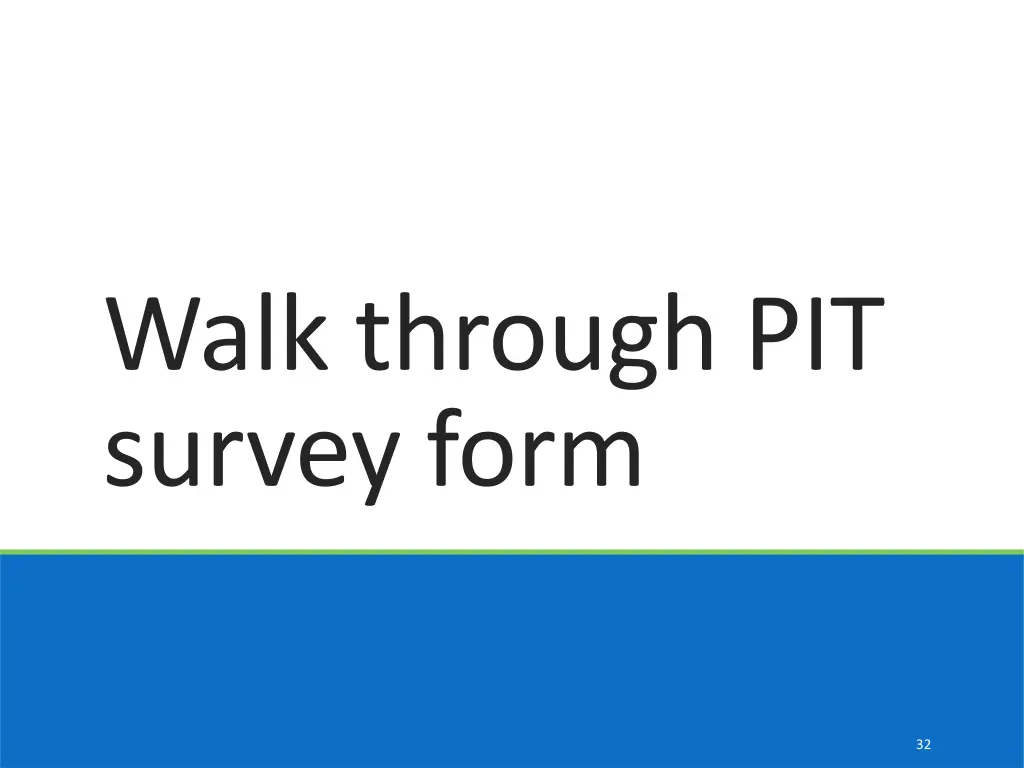 walk through pit survey form