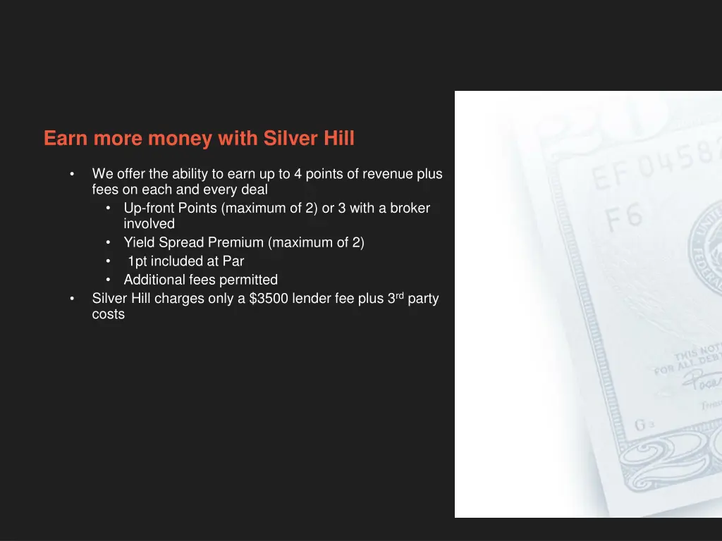 earn more money with silver hill