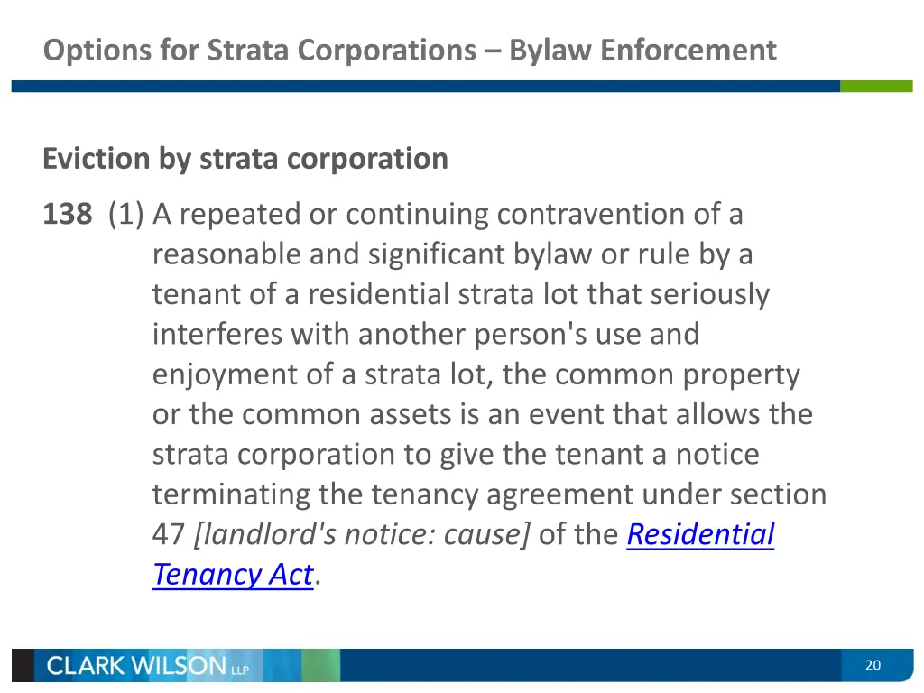 options for strata corporations bylaw enforcement 4