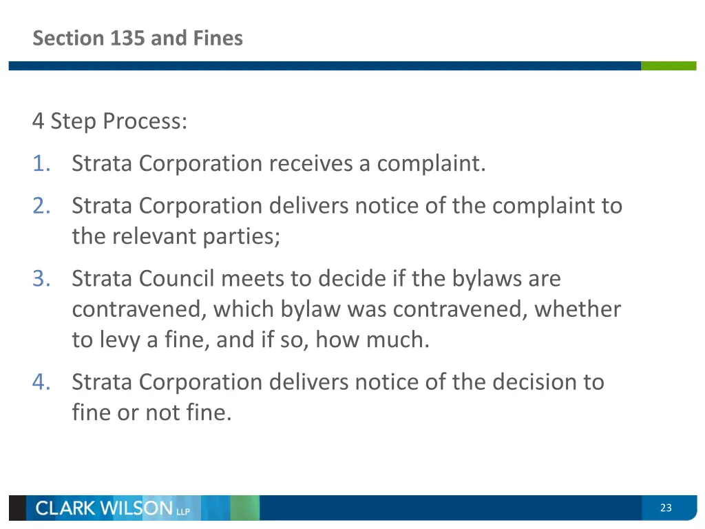 section 135 and fines