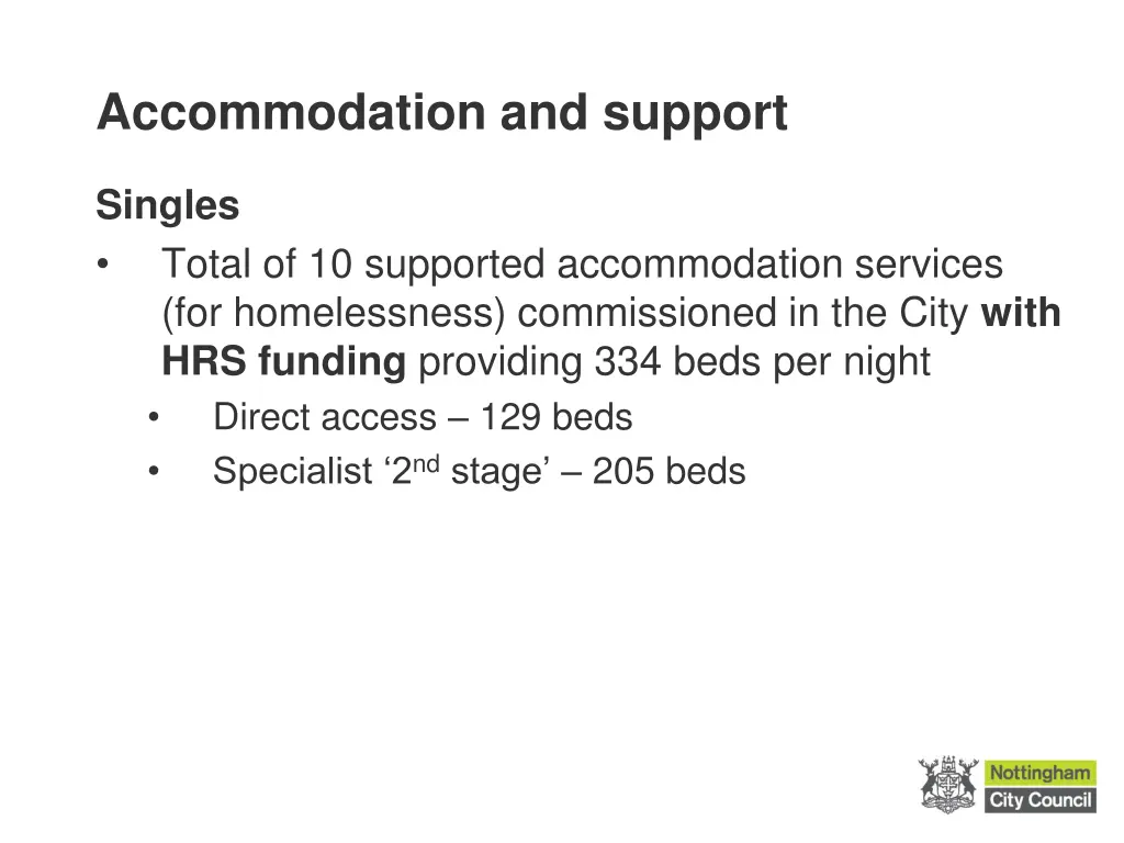 accommodation and support