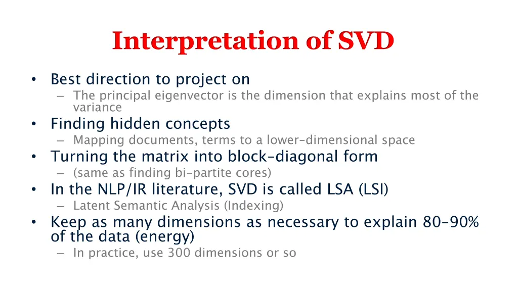 interpretation of svd