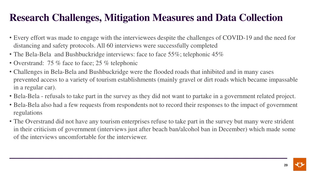 research challenges mitigation measures and data