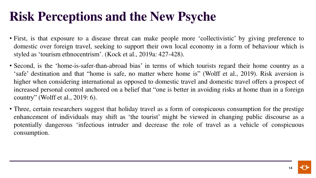 risk perceptions and the new psyche 1