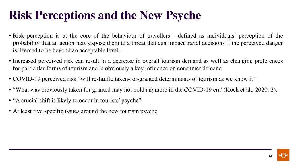 risk perceptions and the new psyche