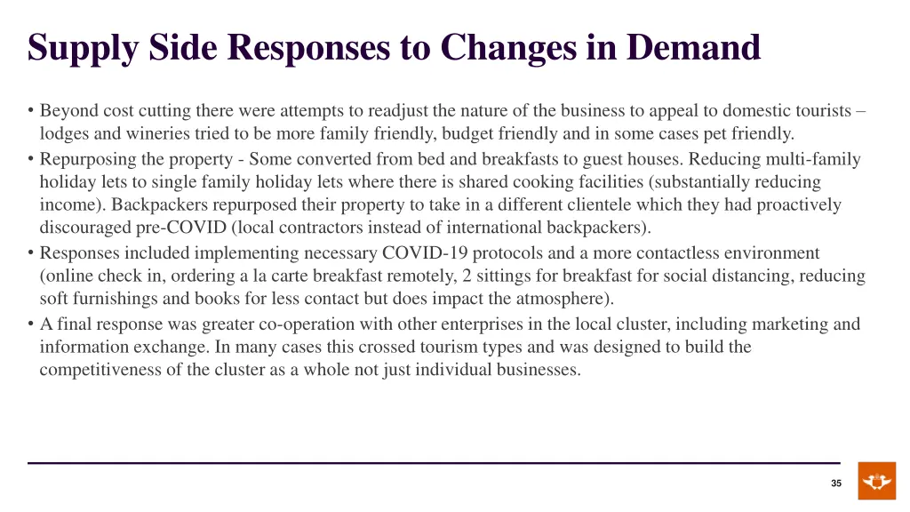 supply side responses to changes in demand 1