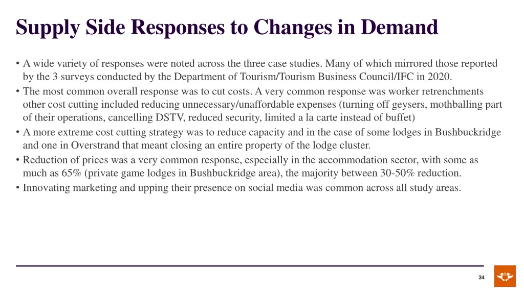 supply side responses to changes in demand