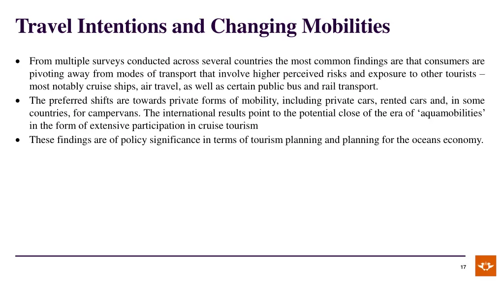 travel intentions and changing mobilities 1