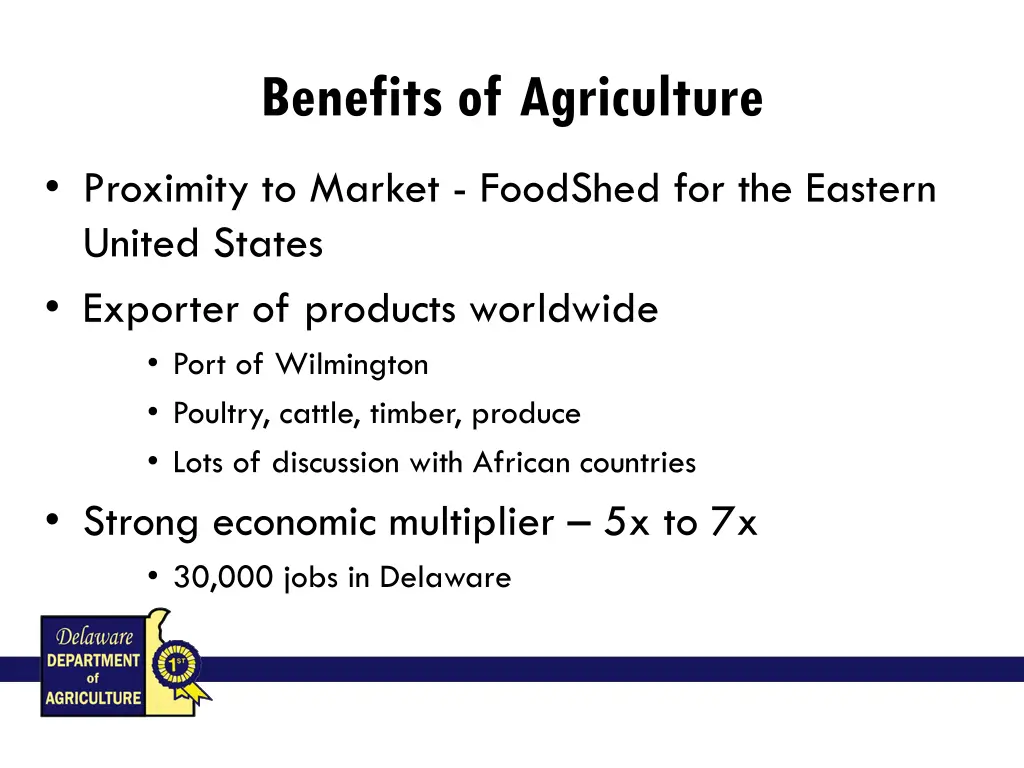 benefits of agriculture