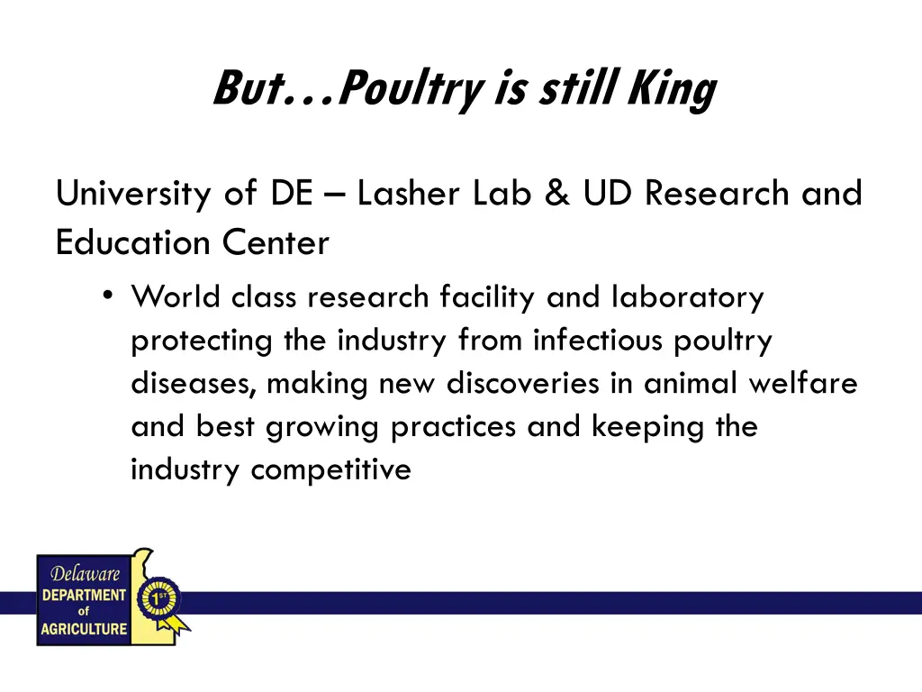 but poultry is still king 1