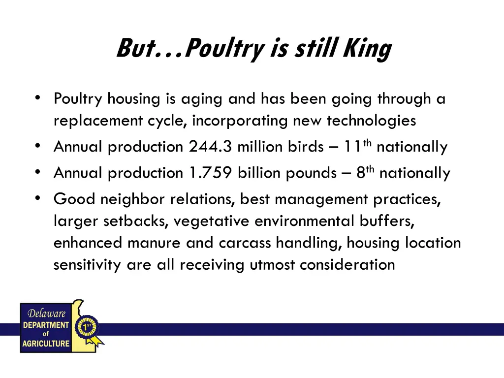 but poultry is still king 2