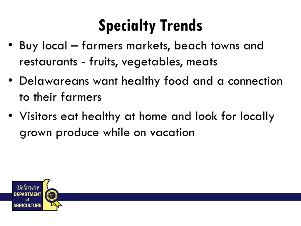 specialty trends