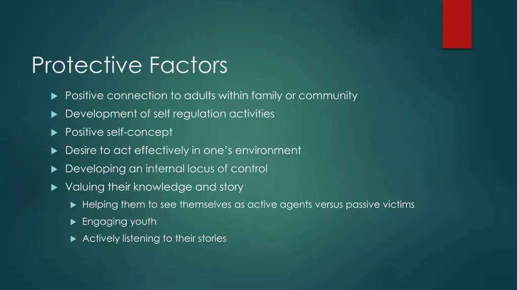 protective factors