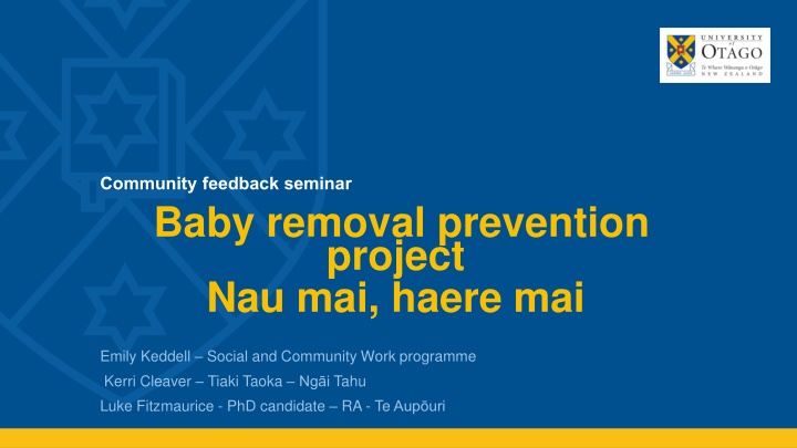 community feedback seminar