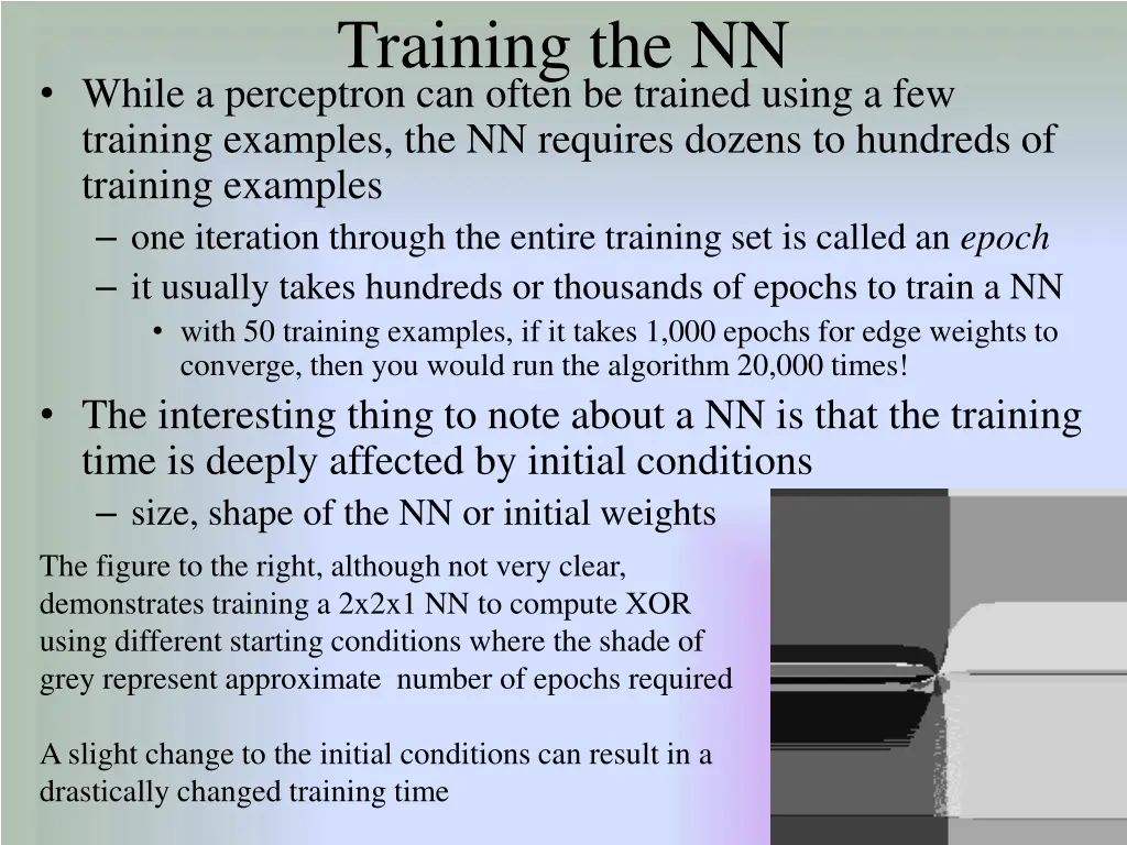 training the nn