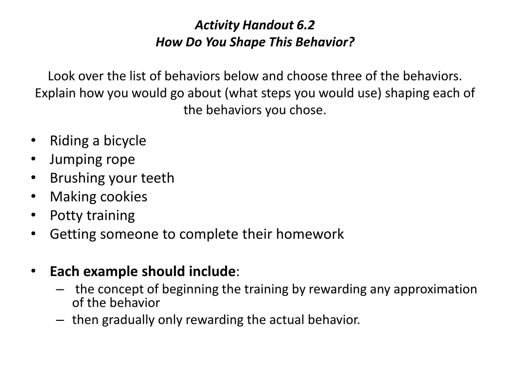 activity handout 6 2 how do you shape this